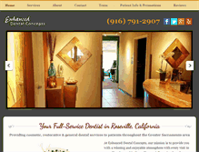 Tablet Screenshot of enhanceddentalconcepts.com